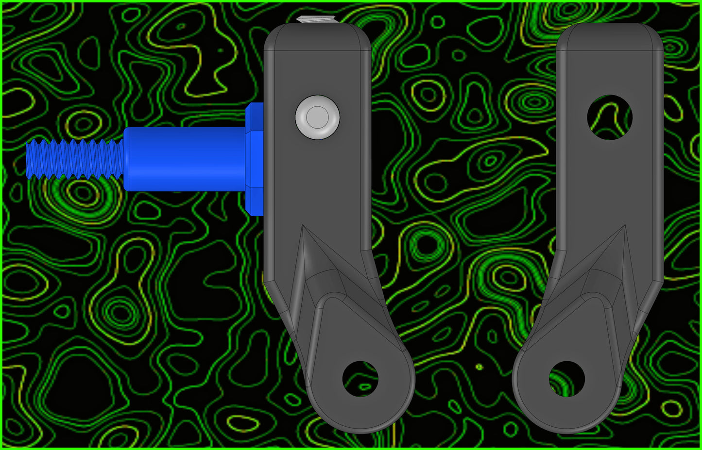 RC28 FRONT 0.5MM OFFSET STEERING ARMS RIGHT LEFT SET