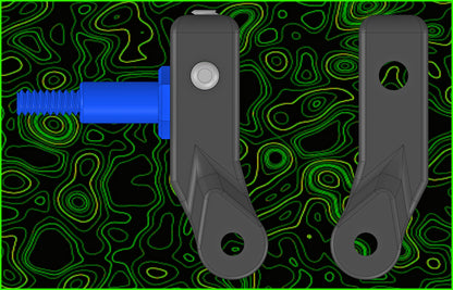 RC28 FRONT 0.5MM OFFSET STEERING ARMS RIGHT LEFT SET