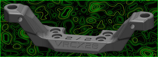 VRCX28 TEAM  FRONT UPPER ARM 2/2 CAMBER CASTER BULKHEAD