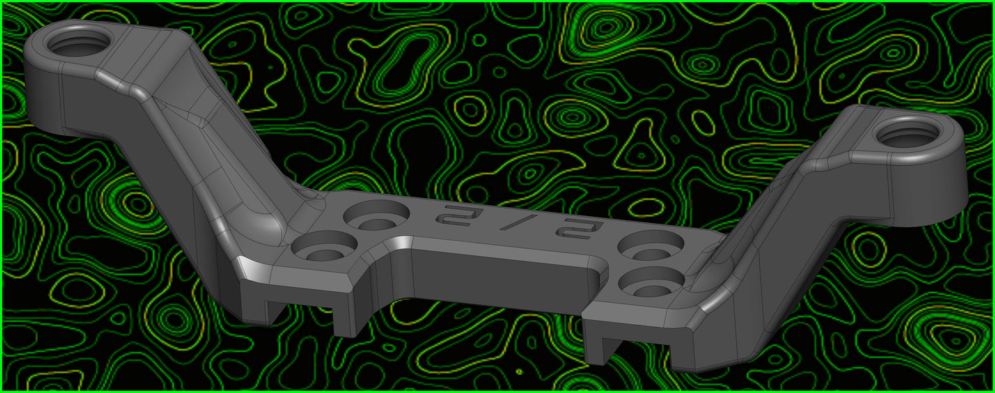 VRCX28 TEAM  FRONT UPPER ARM 2/2 CAMBER CASTER BULKHEAD