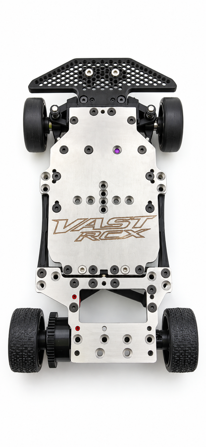 XPRESS PIXEL Z1 PRO TEAM TRUE 98mm STAINLESS STEEL CHASSIS AND REAR MOTOR POD PLATE SYSTEM