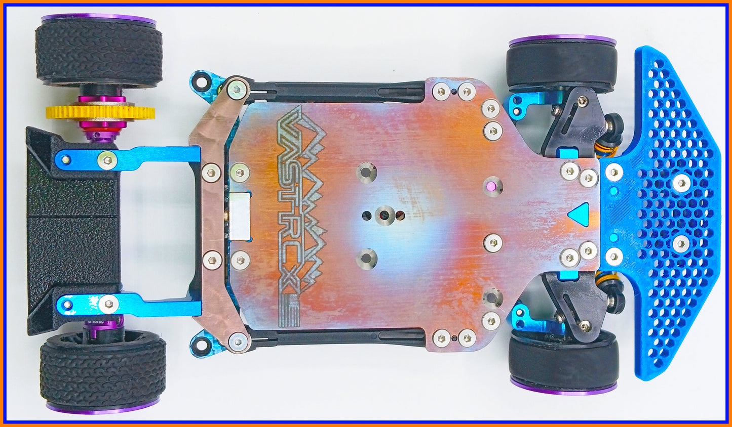 VRCX28 OG1 PRO TEAM RC28 TRUE 98MM STAINLESS STEEL CHASSIS