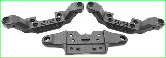 VRCX28 TEAM FRONT UPPER ARM 3/2 2/2 CAMBER CASTER BULKHEAD