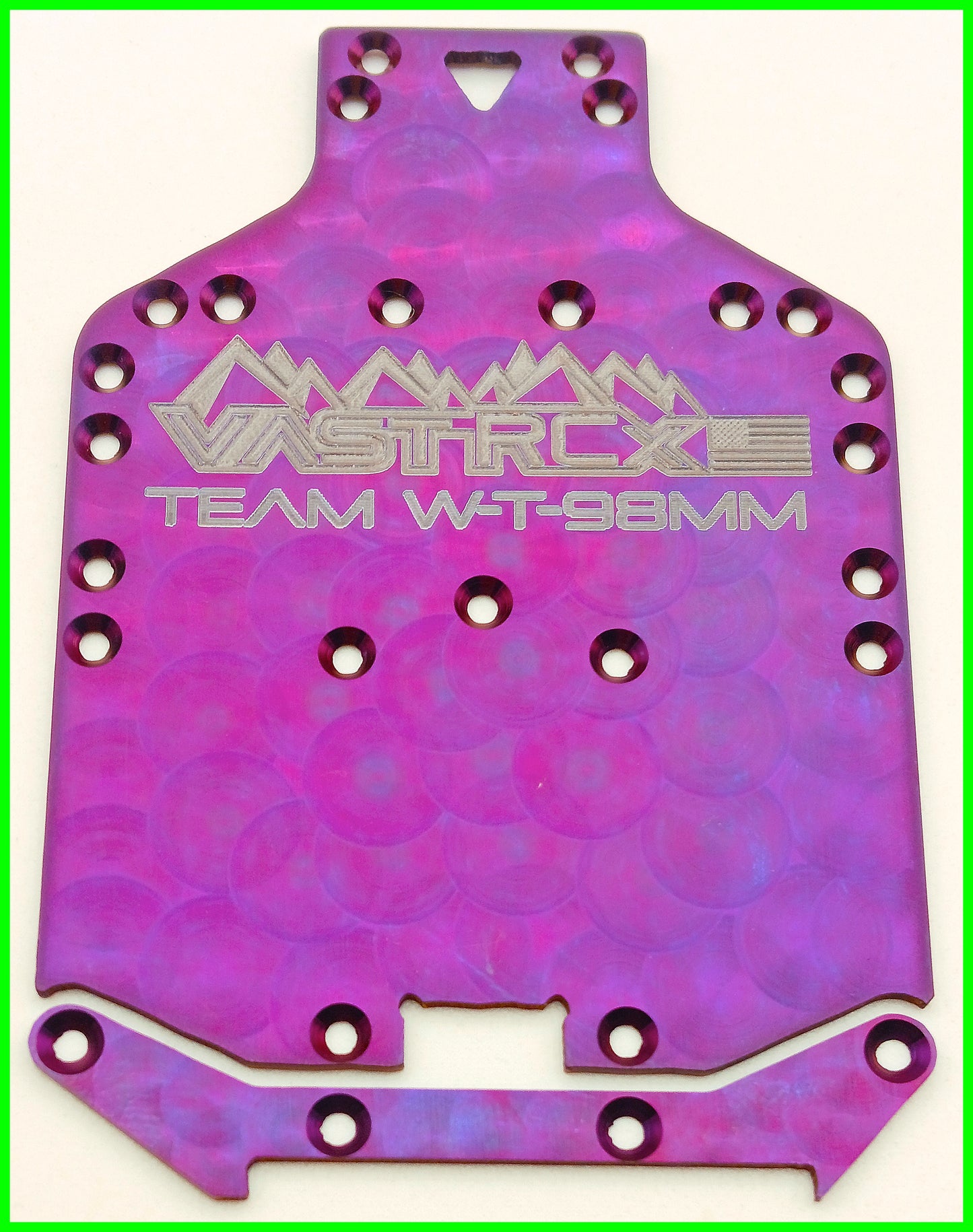 VRCX28 TEAM TRUE 98MM WIDE TITANIUM CHASSIS AND LOWER POD PLATE