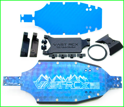 MICRO B TEAM +5MM TITANIUM CHASSIS SYSTEM