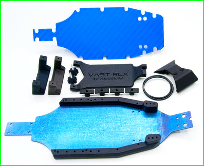 MICRO B TEAM +5MM TITANIUM CHASSIS SYSTEM