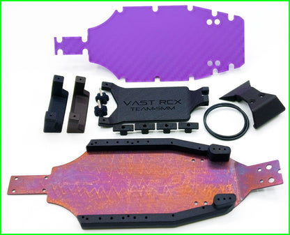 MICRO B TEAM +5MM TITANIUM CHASSIS SYSTEM